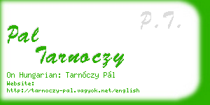 pal tarnoczy business card
